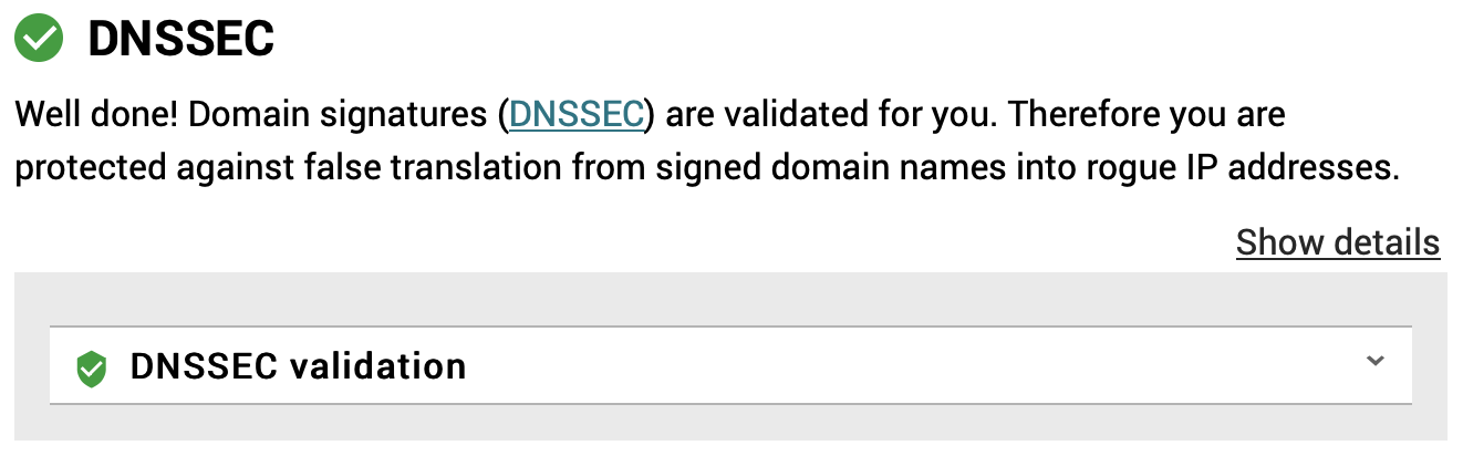 DNSSEC Validation Test